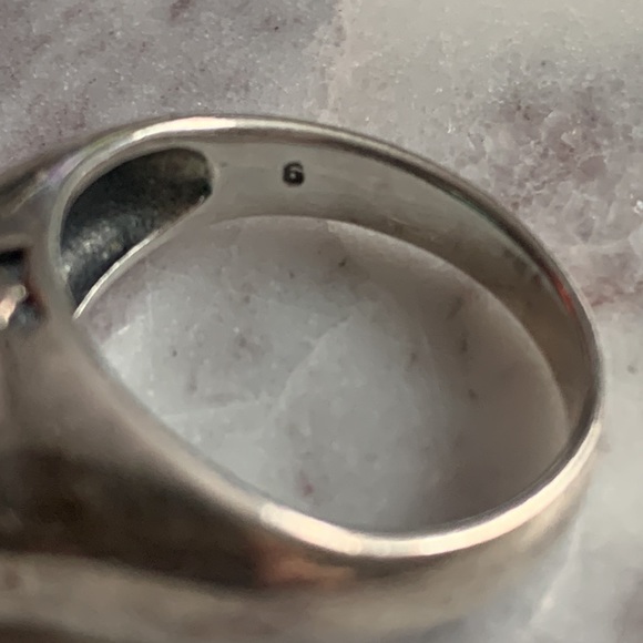 Sterling Silver Ring with Turquoise stone - size 6 - Picture 8 of 12